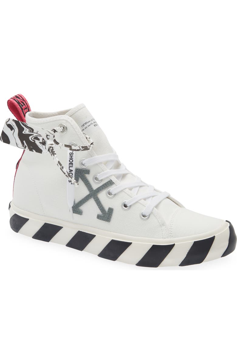 Off-White <p>Mid Top Vulcanized Sneaker (Men)</p>, Main, color,
