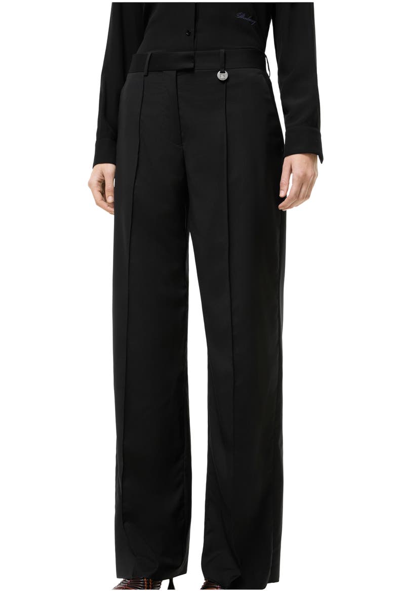 Wool Tailored Trousers, Main, color, Black