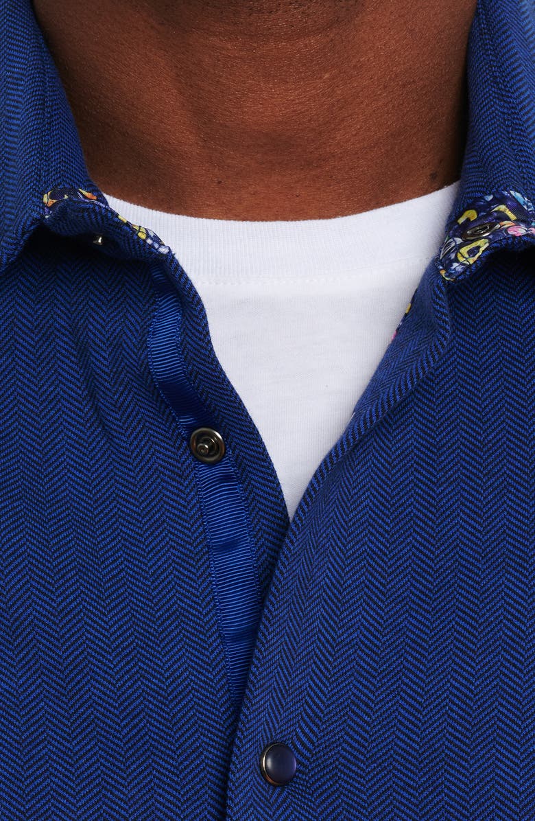 Robert Graham Elbridge Solid Twill Stretch Shirt Jacket, Alternate, color, 