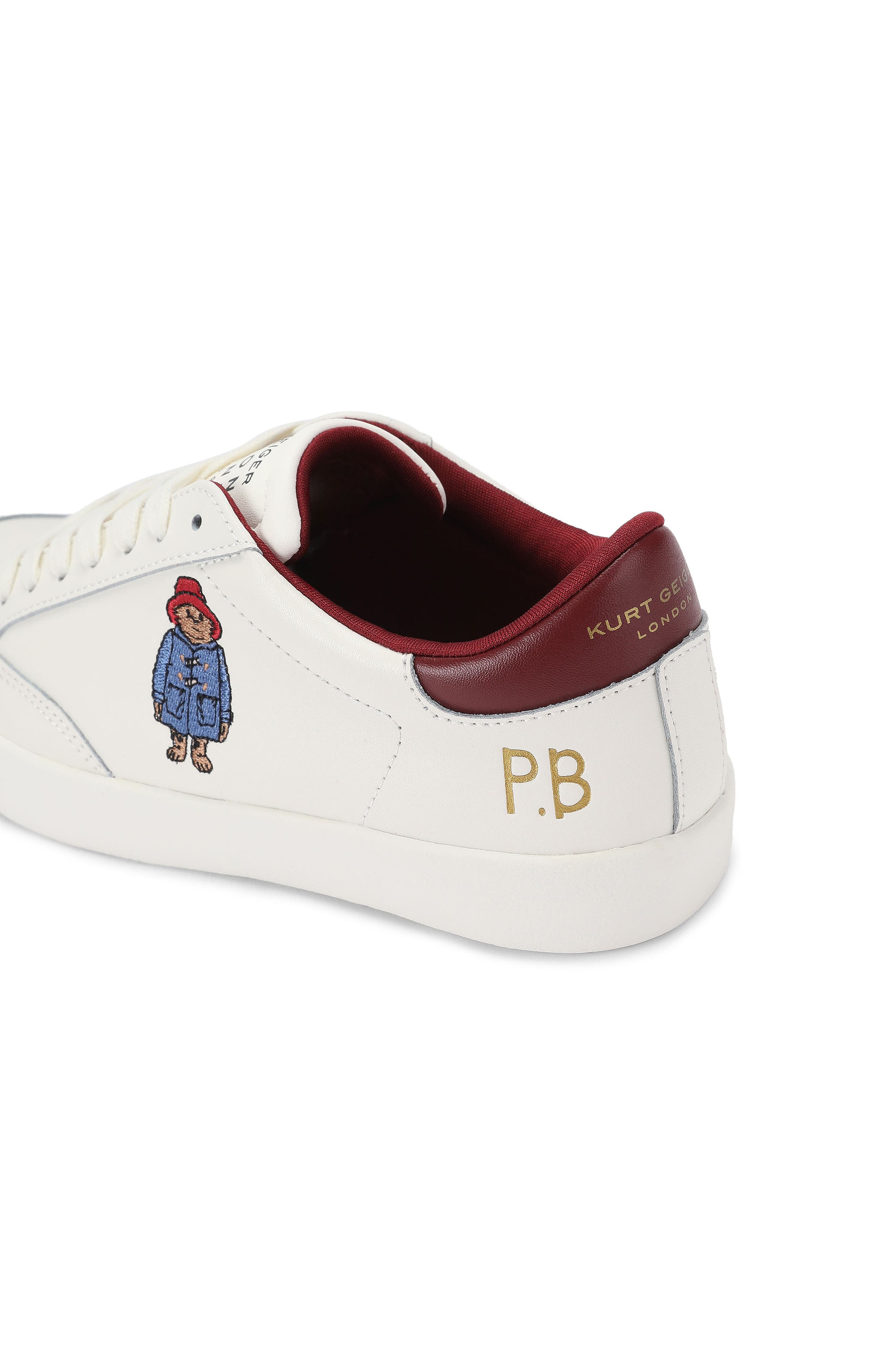 Paddington Bear London Leather Sneaker, Alternate, color, WHITE