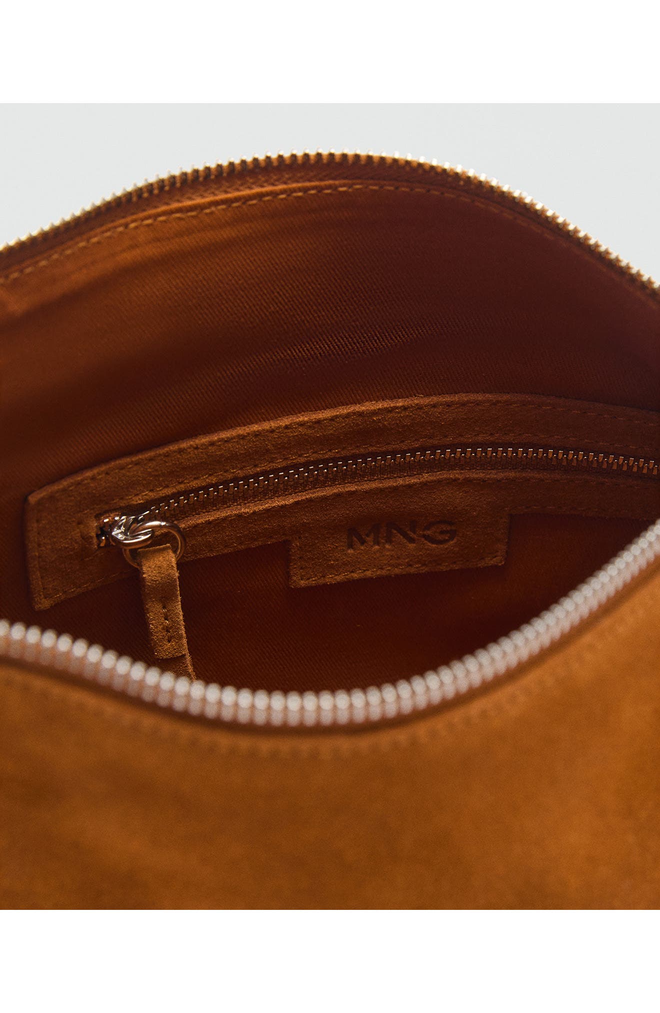 Suede Shoulder Bag, Alternate, color, LEATHER