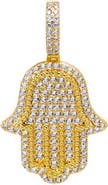 BY ADINA EDEN CZ Pave Hamsa Pendant Charm