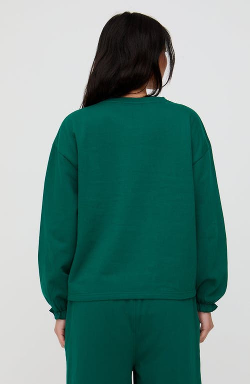 Turtledove London Organic Cotton Ivy Sweatshirt In Green