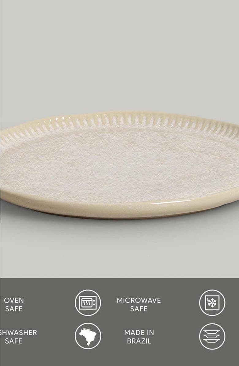 Porto Brasil Dessert Plate Set of 4, Alternate, color, Latte