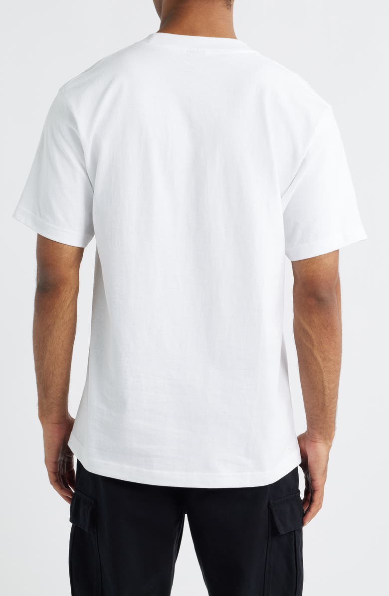 MARKET SMILEY<sup>®</sup> Chrome Logo Cotton Graphic T-Shirt, Alternate, color, White