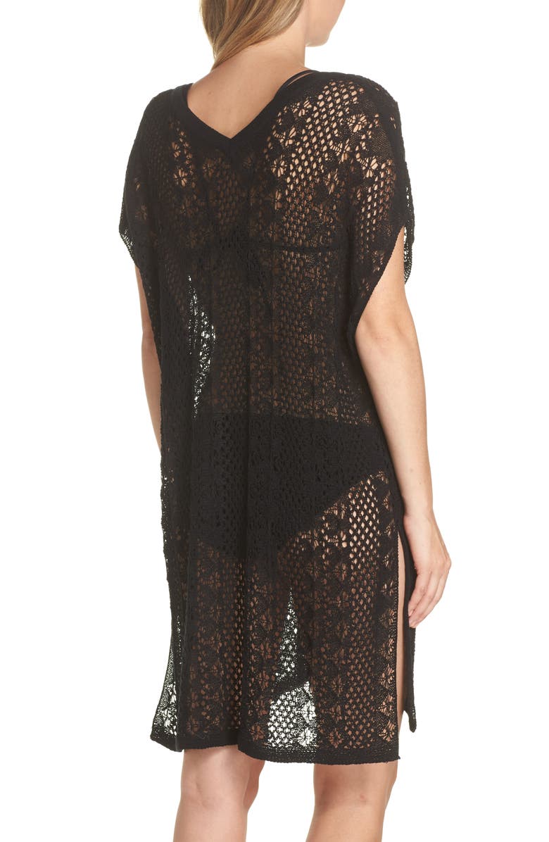 Echo Pointelle Cover-Up Caftan, Alternate, color, 