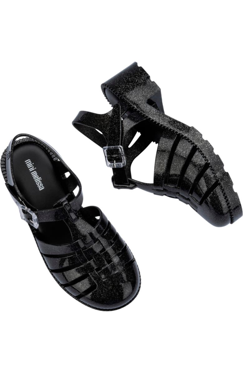 Mini Melissa Posession Jelly Fisherman Sandal, Alternate, color, Pearly Black