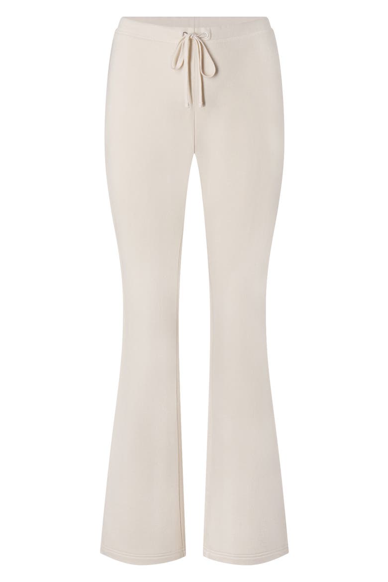 Drapey French Terry Straight Leg Pants, Alternate, color, BUFF