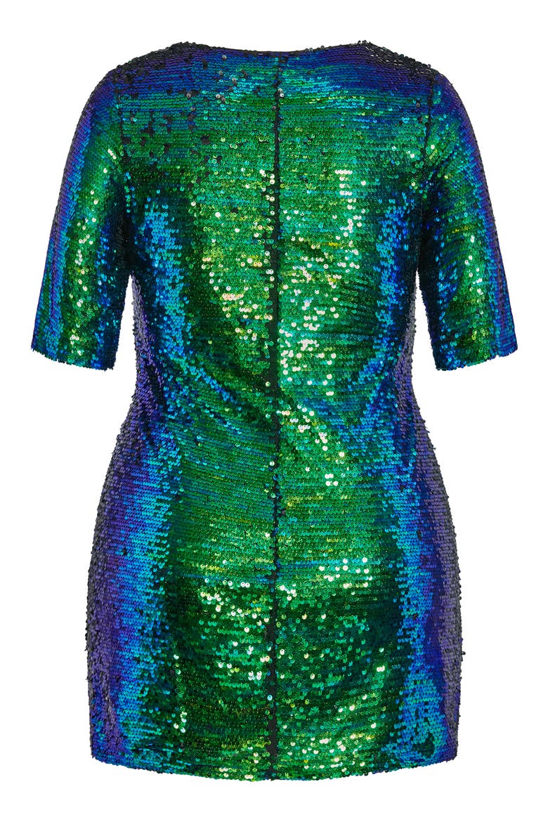 Sequin Cocktail Dress, Alternate, color, ELECTRIC MULTI