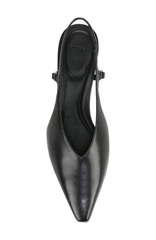 Vince Sabrina Slingback Kitten Heel Pump In Black