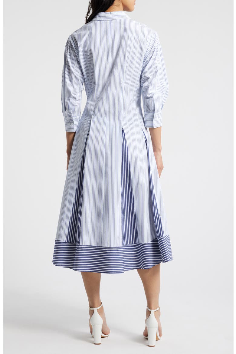 Stripe Cotton Poplin Shirtdress, Alternate, color, BLUE MULTI