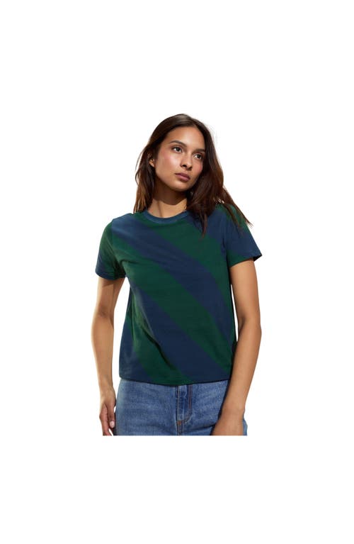 Cynthia Rowley Diagonal Stripe Tee