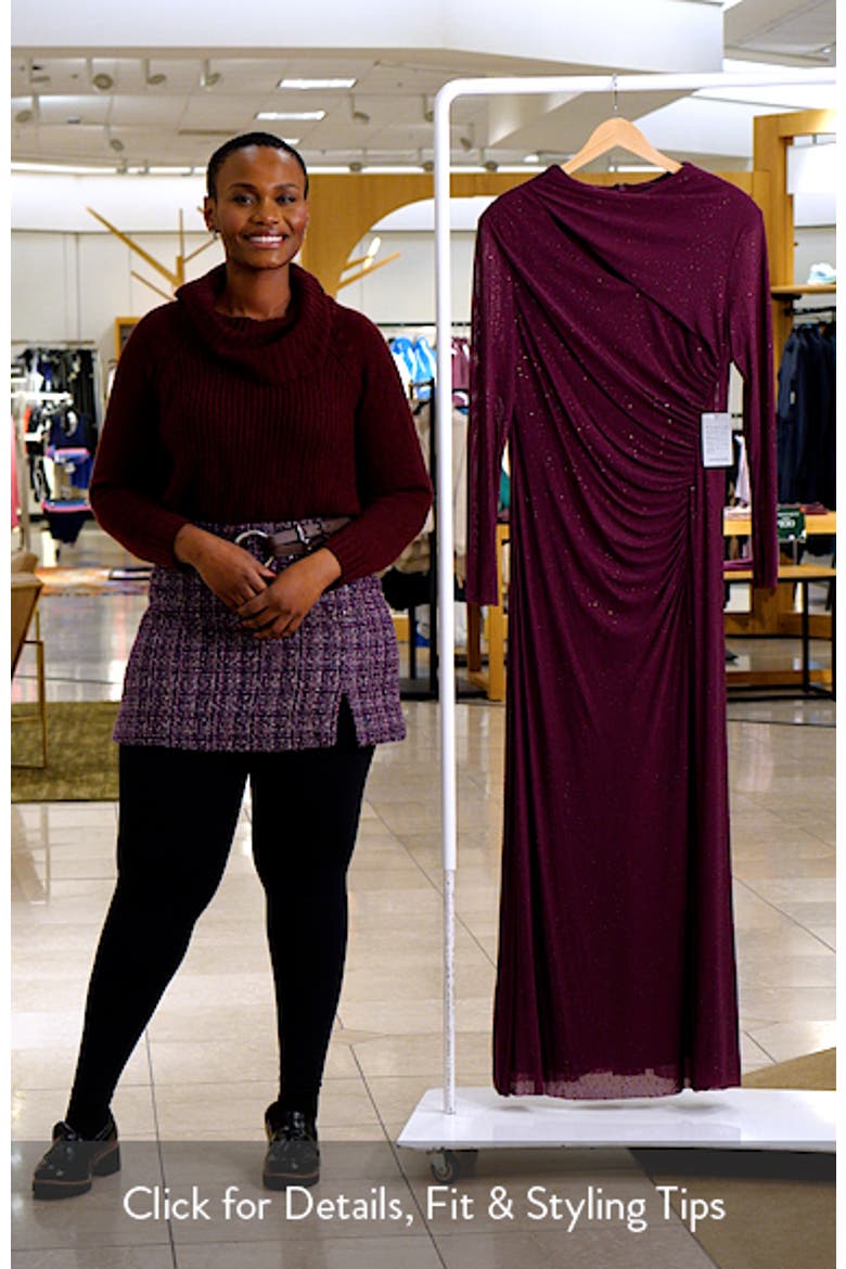Studded Cutout Long Sleeve Gown video