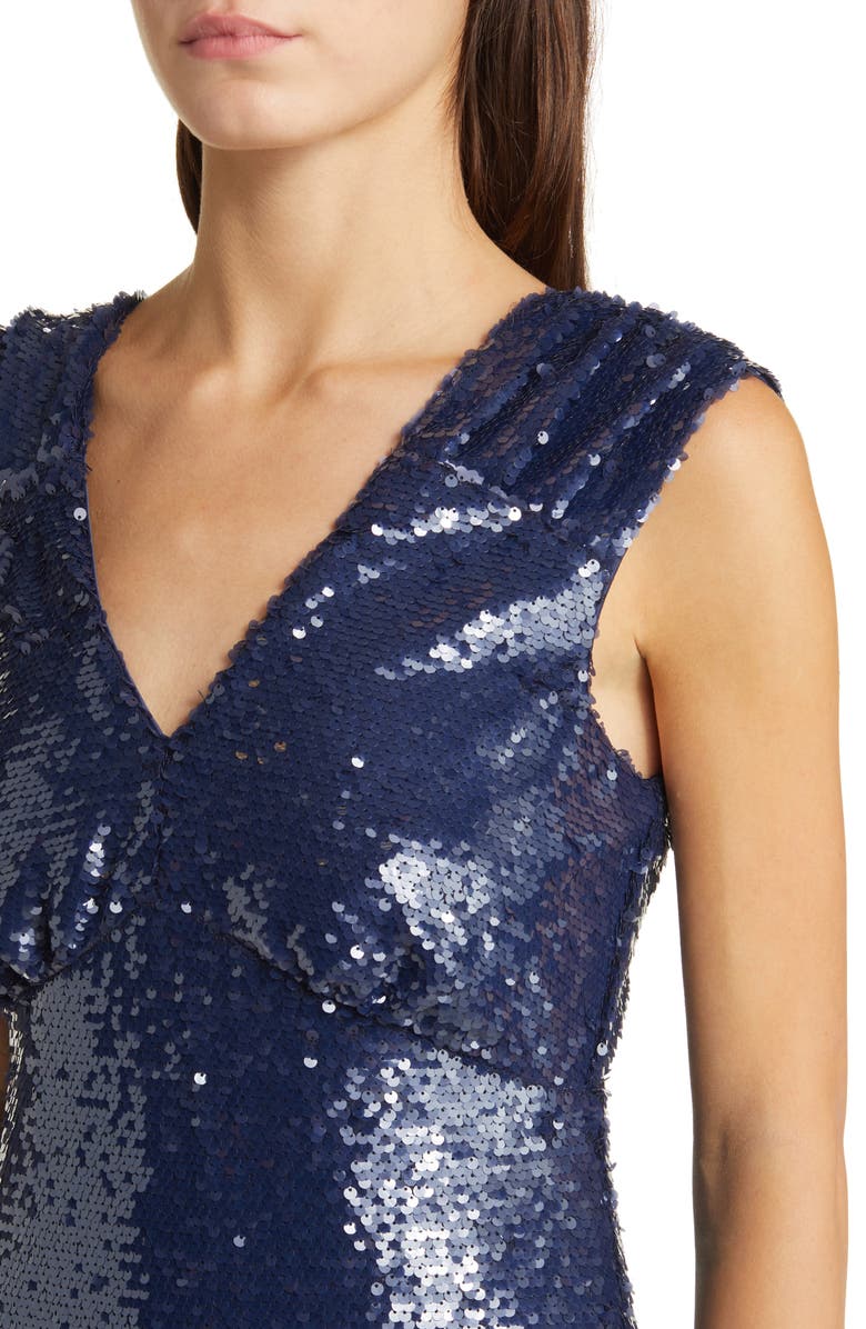 Adelyn Rae Konnie Sequin Midi Dress, Alternate, color, 