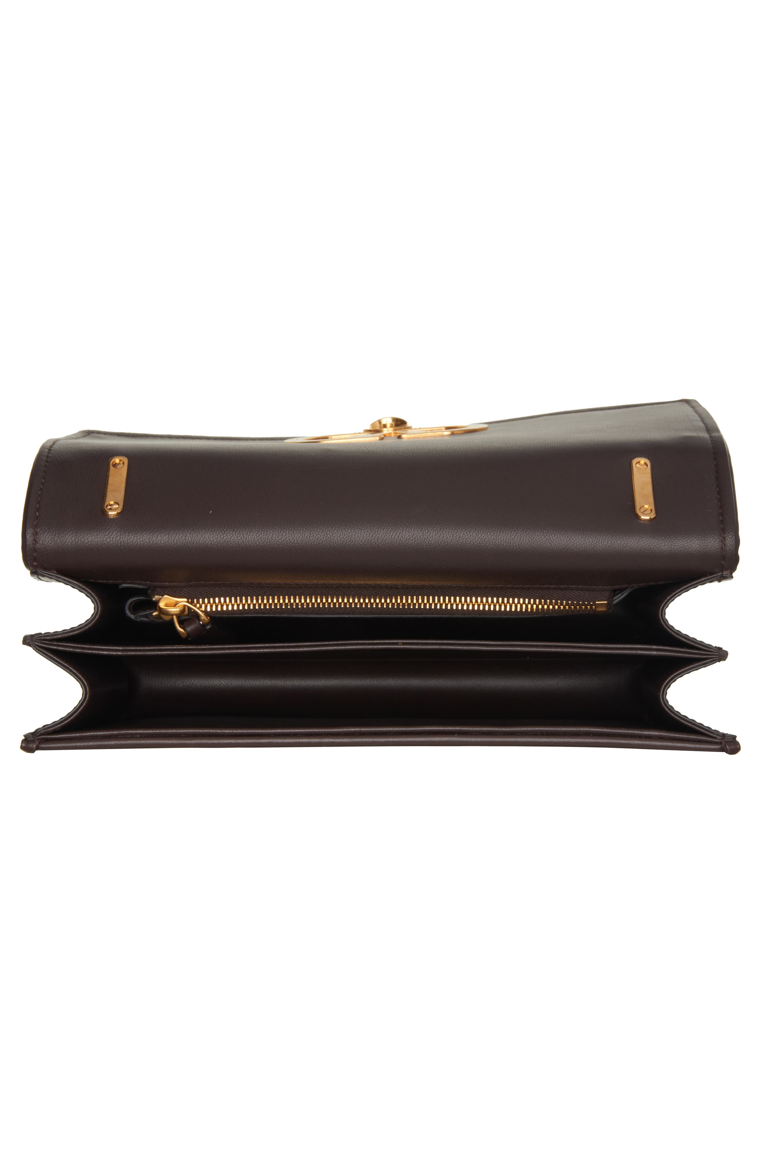 Valentino Garavani Vain VLOGO Genuine Calf Hair Shoulder Bag, Alternate, color, Testa Di Moro/ Oak Brown