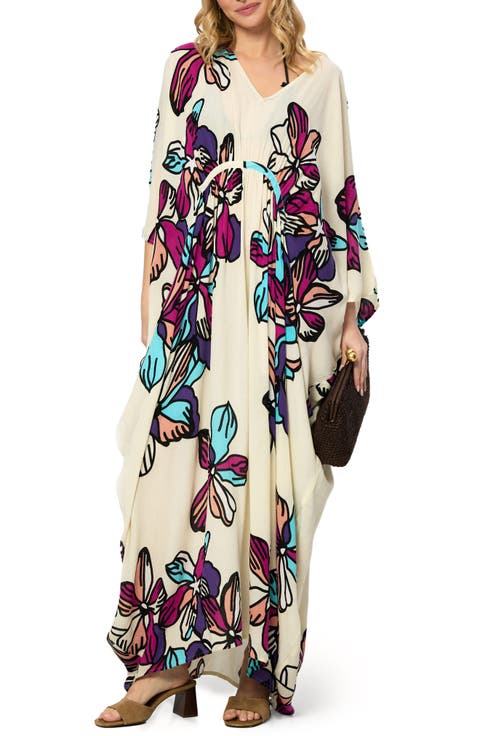 Summer Bloom Kaftan Dress