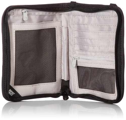 Pacsafe Rfidsafe V150 Anti Theft Rfid Blocking Compact Organiser In Black