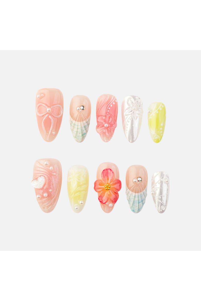 Seaside Picnic - Nail Set, Main, color, Blue