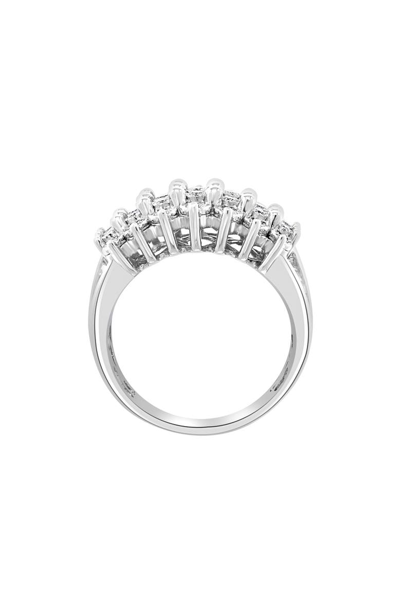 EFFY Sterling Silver Round Cut Diamond 4 Row Ring - 0.49ct., Alternate, color,