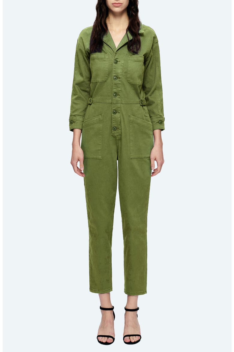 Stretch Denim Jumpsuit, Main, color, MULA