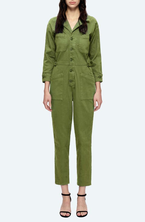 Stretch Denim Jumpsuit