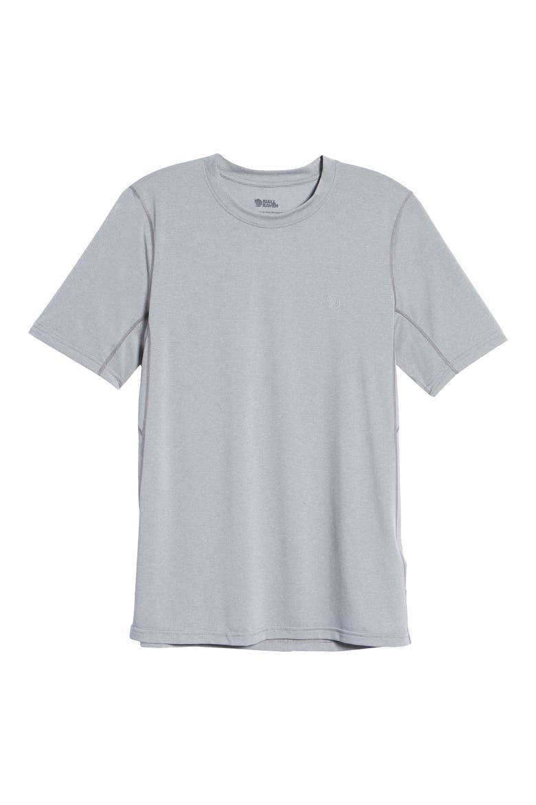 Fjällraven Abisko Day Hike Men's Short Sleeve T-Shirt, Main, color, SHARK GREY