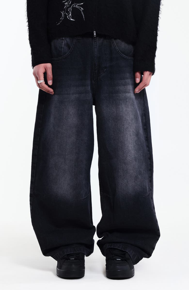 JADED LONDON Colossus Jeans, Main, color, Black