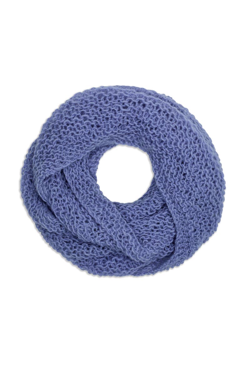 Artisan Woven Karuna Infinity 100% Wool Scarf, Main, color, Thistle