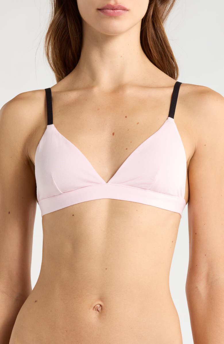 MeUndies FeelFree Triangle Bralette, Main, color, Peony