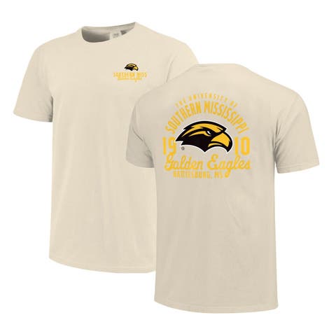Men's Cream Southern Miss Golden Eagles Comfort Colors Mascot Overlay T-Shirt