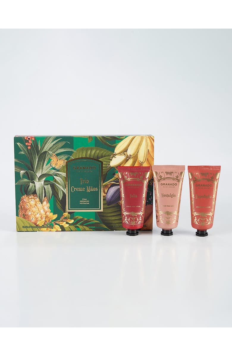 GRANADO Tropical Exuberance Hand Cream Trio, Main, color, NO COLOR