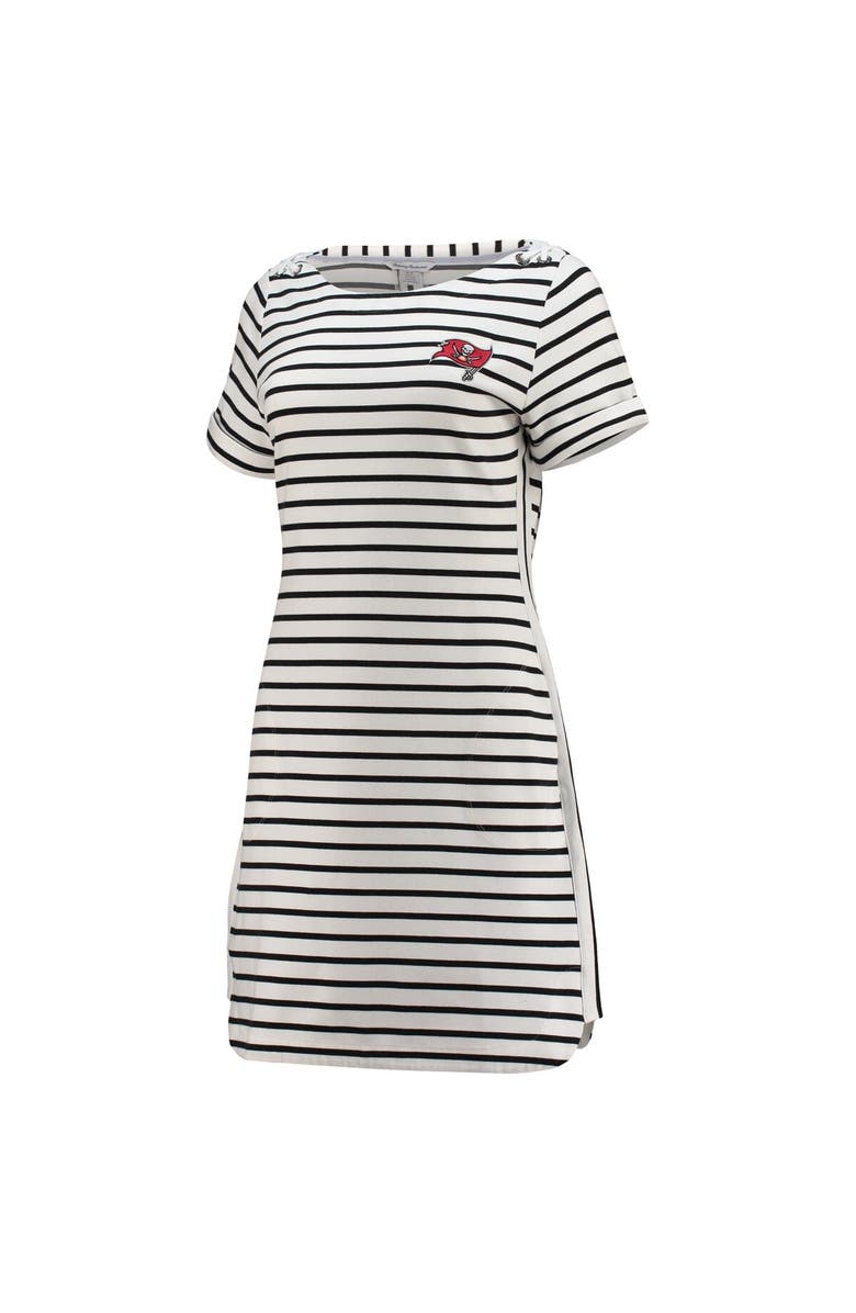 Tommy Bahama Women's Tommy Bahama White Tampa Bay Buccaneers Tri-Blend Jovanna Striped Dress, Alternate, color, 