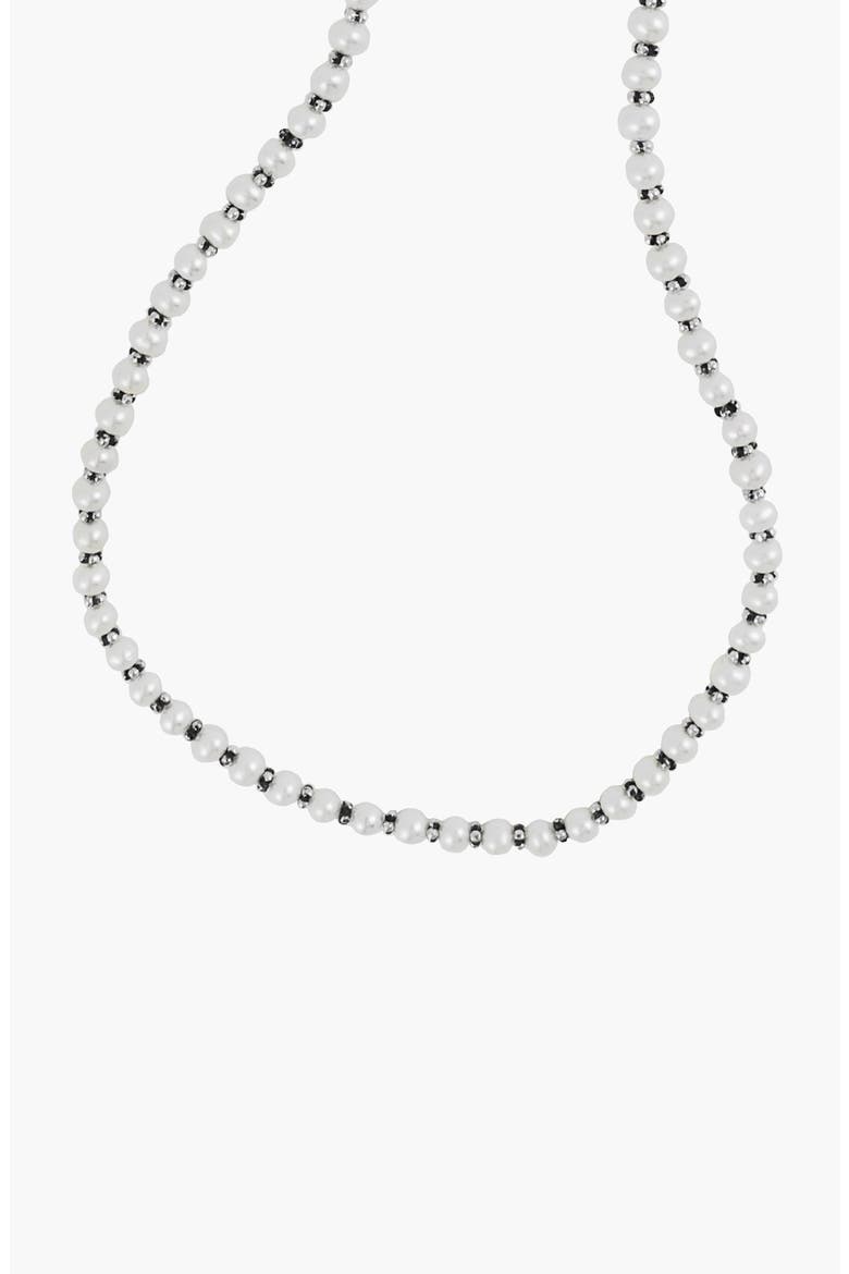 Luna Pearl Necklace, Alternate, color, SILVER/ PEARL