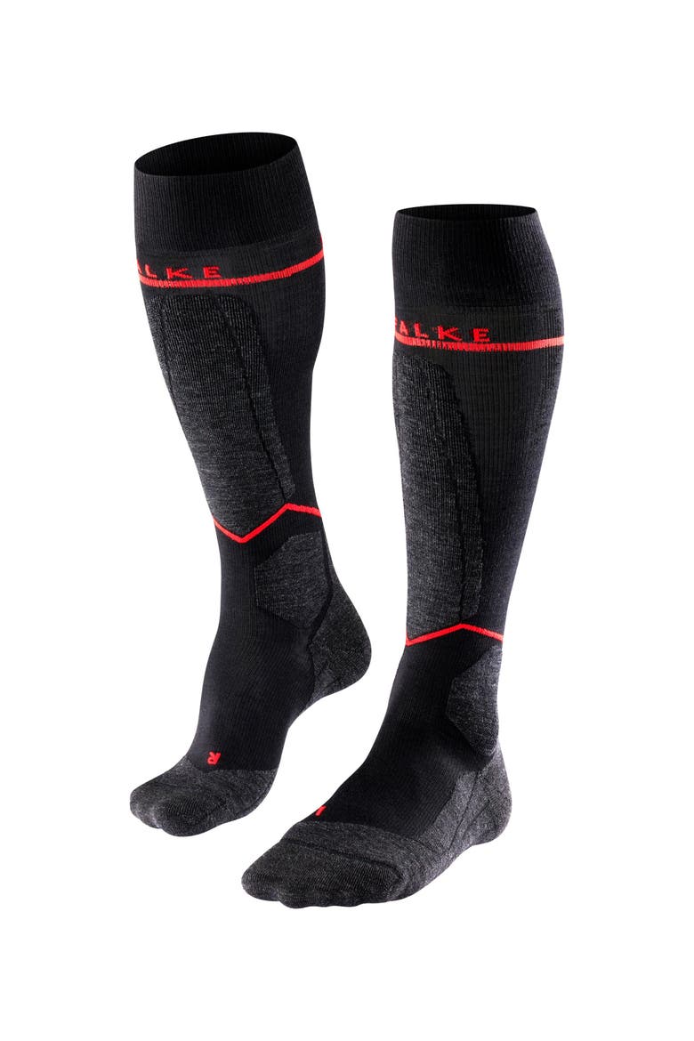 SK4 Advanced Compression Light Ski Socks, Main, color, Black-Mix