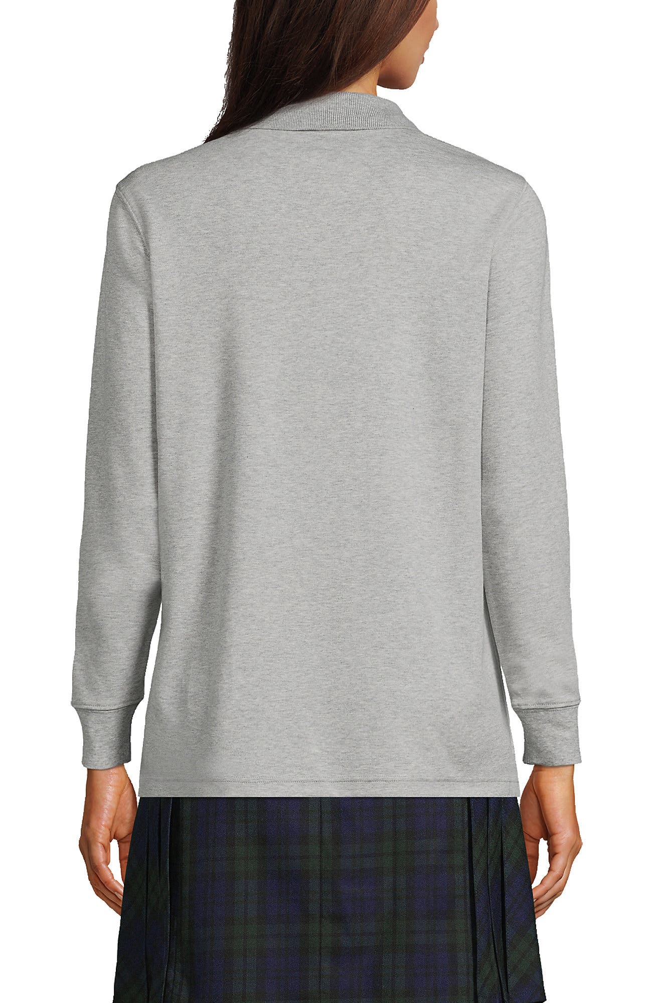 School Uniform  Long Sleeve Interlock Polo Shirt - image 4