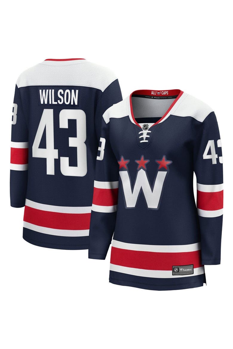 Women's Fanatics Branded Tom Wilson Navy Washington Capitals Alternate Premier Breakaway Player Jersey, Main, color, Navy
