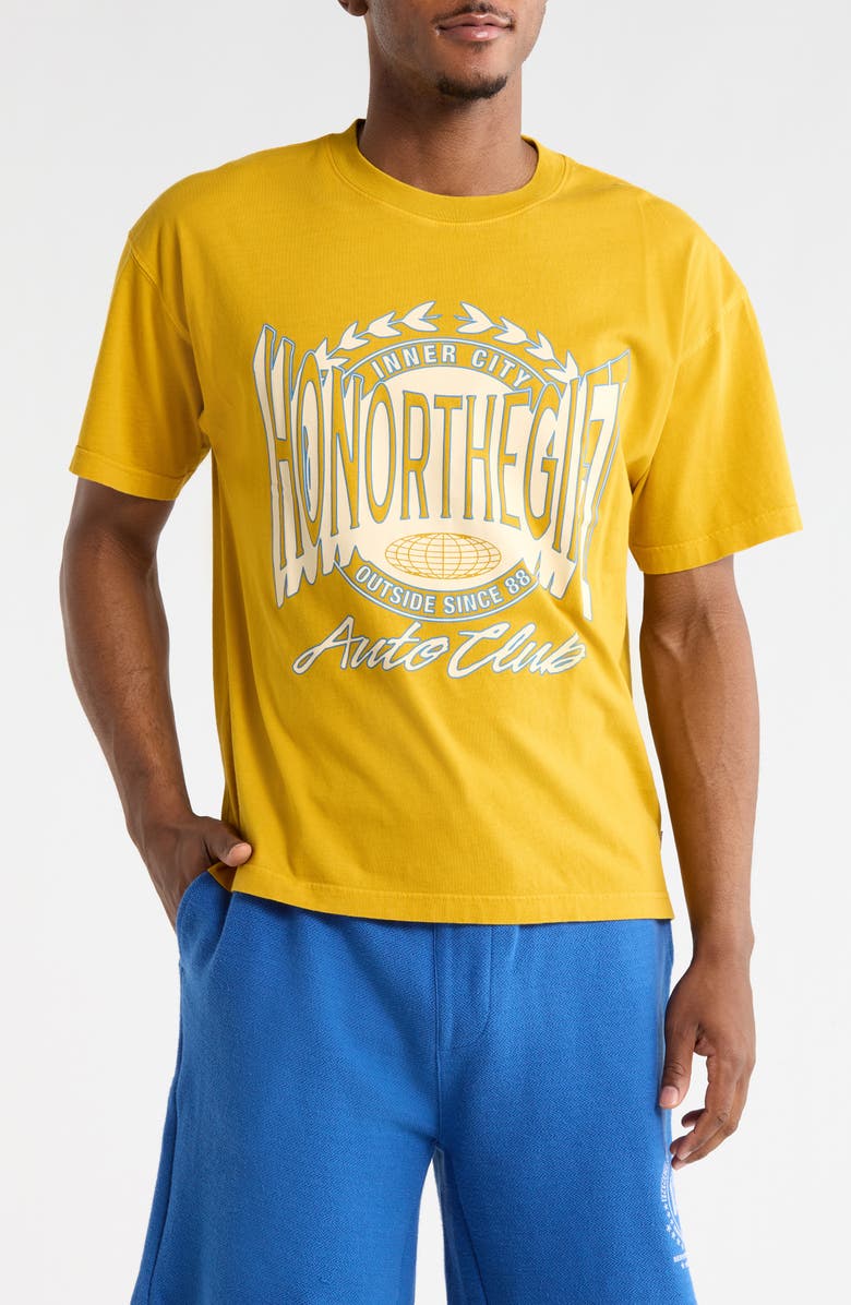 HONOR THE GIFT Honor Club Graphic T-Shirt, Main, color, Yellow