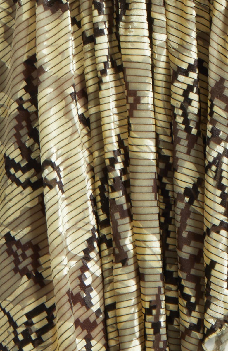 Siedrés Adeline Floral Open Back Maxi Dress, Alternate, color, Ecru/ Brown