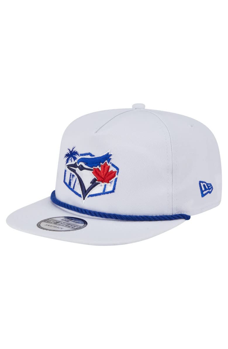 New Era Men's New Era  White Toronto Blue Jays  Palm Golfer Snapback Hat, Alternate, color, 