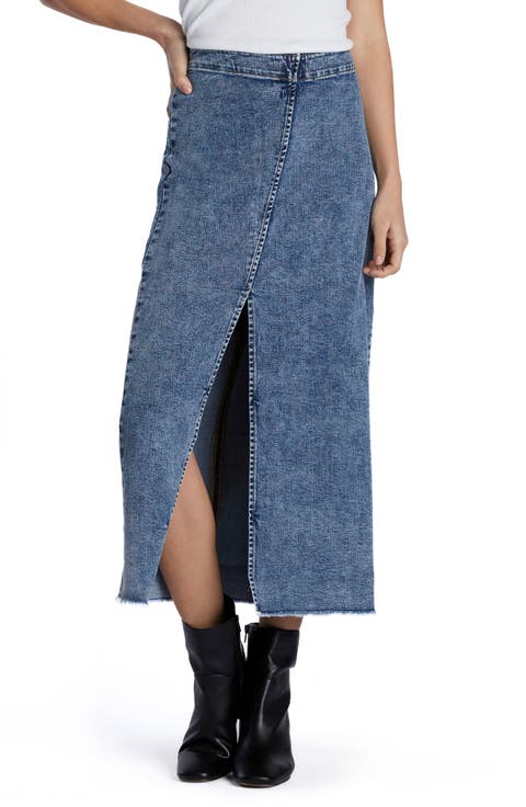 Side Hustle Denim Skirt