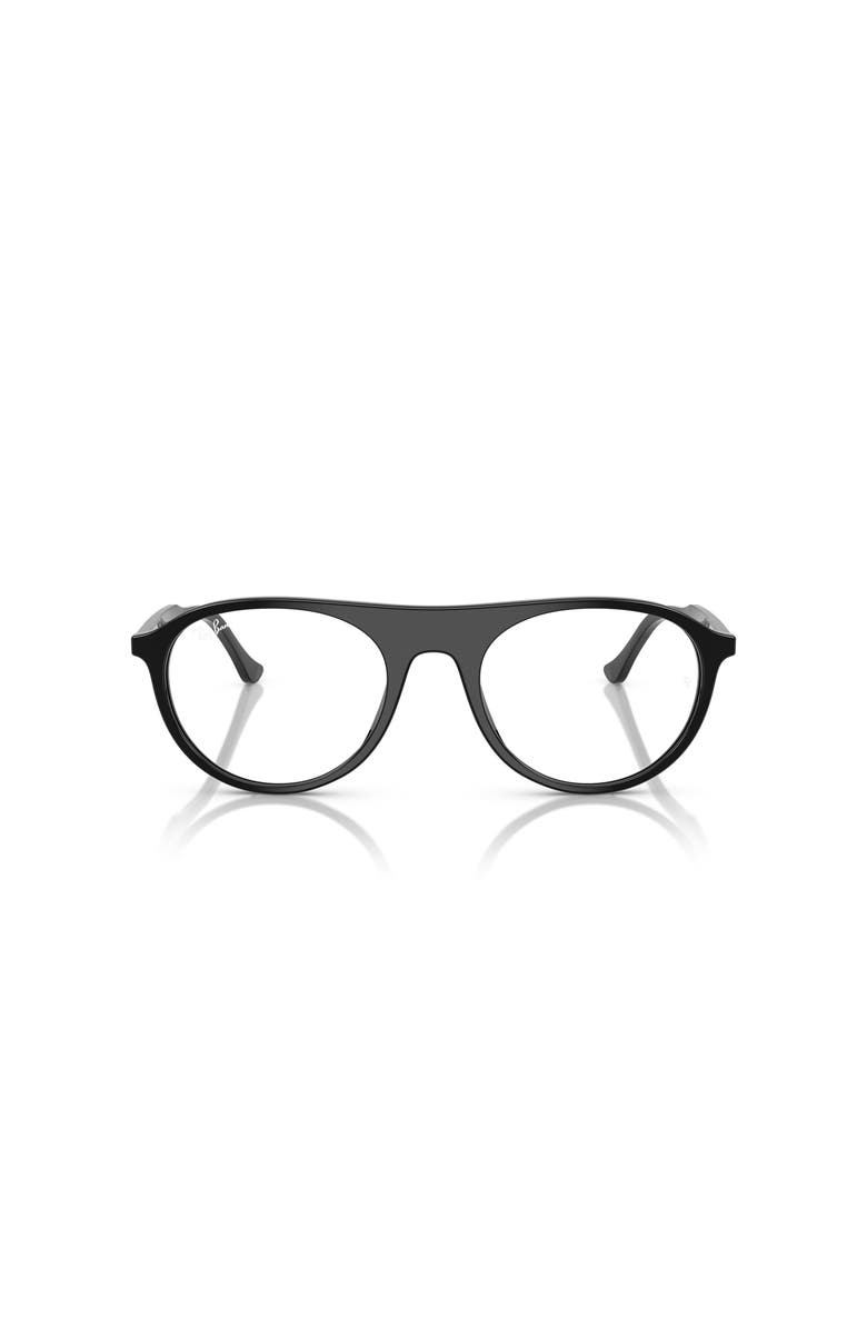Ray-Ban 53mm Square optical glasses, Alternate, color, Black