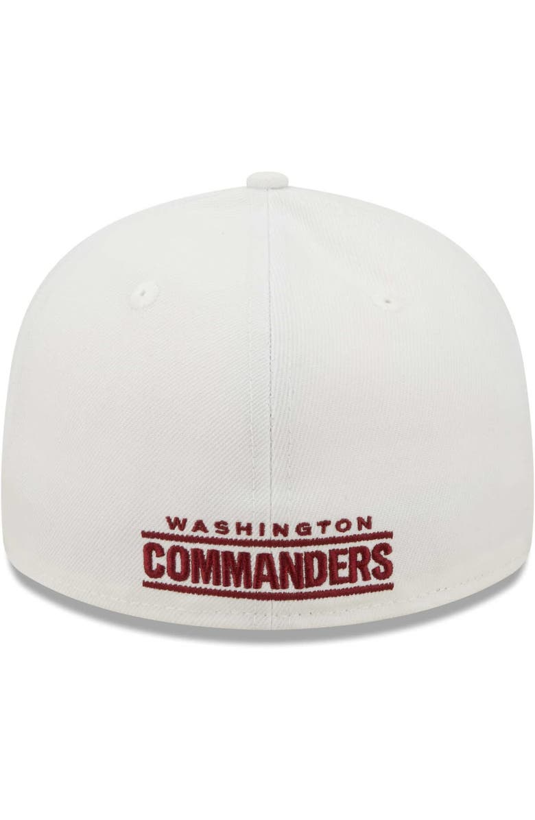 New Era Men's New Era White Washington Commanders Omaha Low Profile 59FIFTY Fitted Hat, Alternate, color, White