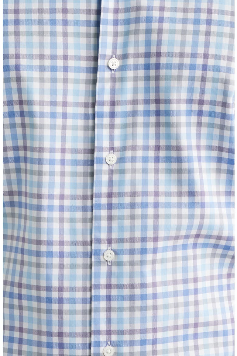 Felix Gingham Check Performance Twill Button-Down Shirt, Alternate, color, BLUE FREESIA