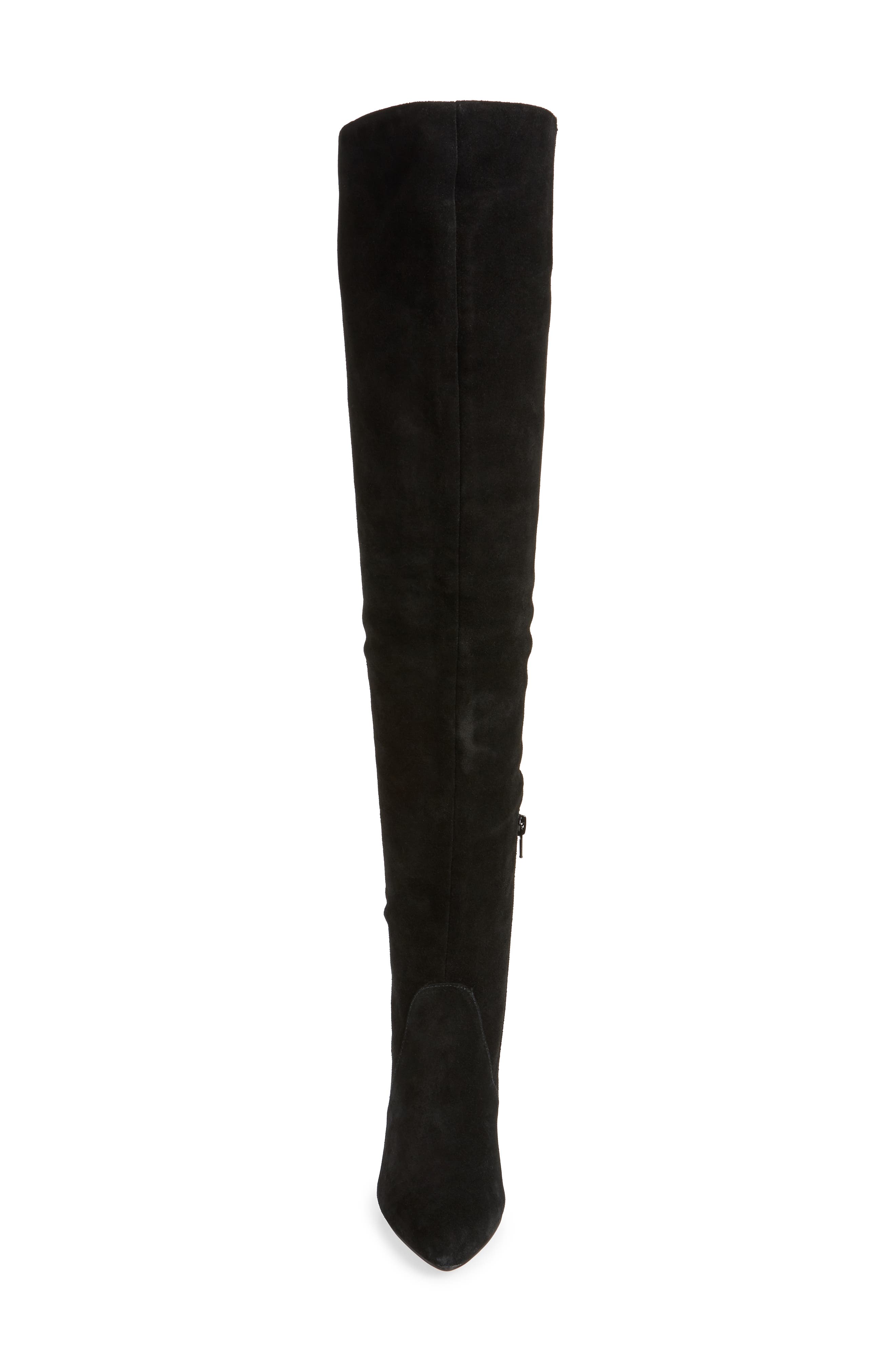 Violet Over-the-Knee Boot, Alternate, color, BLACK SUEDE