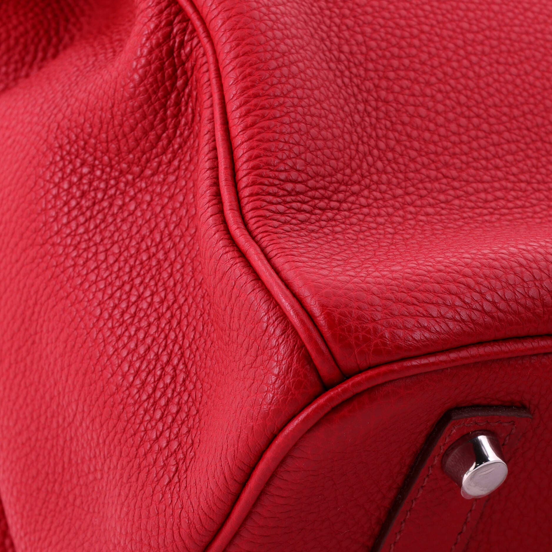 Birkin Handbag Red Vache Trekking with Palladium Hardware 35, Alternate, color, Red