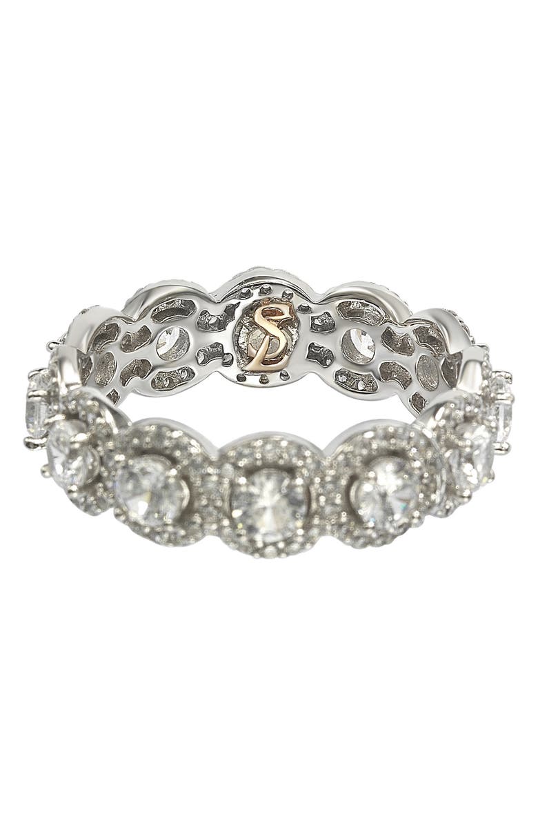 SUZY LEVIAN Sterling Silver CZ Bridal Band Ring, Alternate, color, White