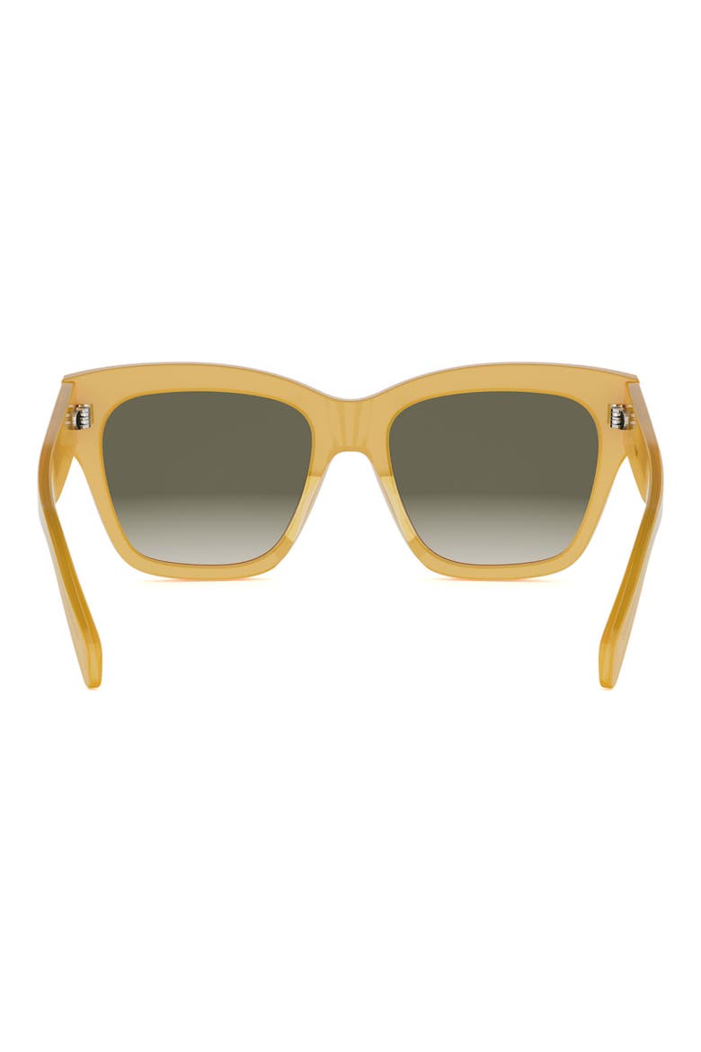 Triomphe 55mm Square Sunglasses, Alternate, color, SHINY LIGHT BROWN / SMOKE