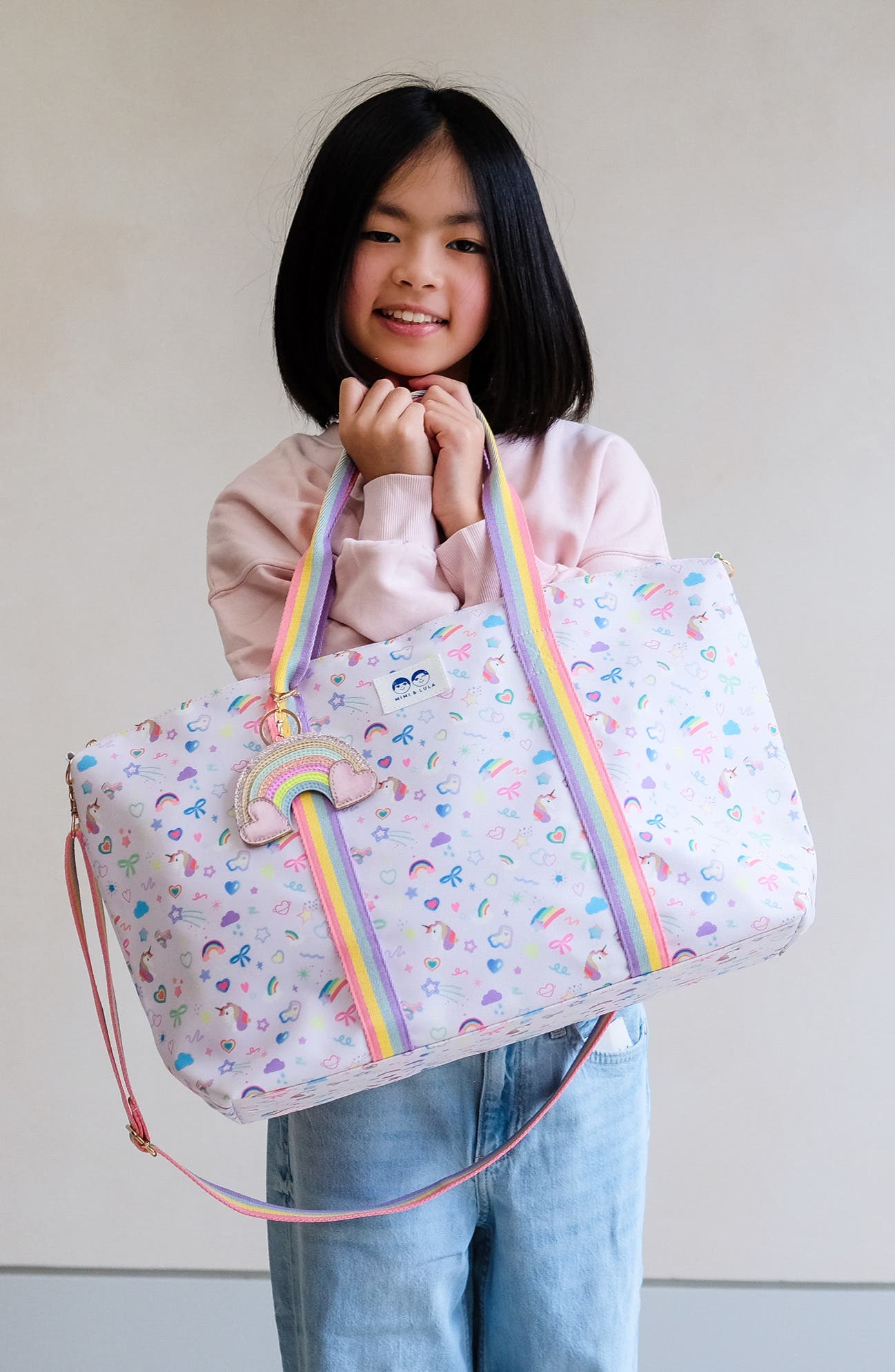 Mimi & Lula Kids' My Unicorn Weekend Bag, Alternate, color, Light/ Pastel Purple