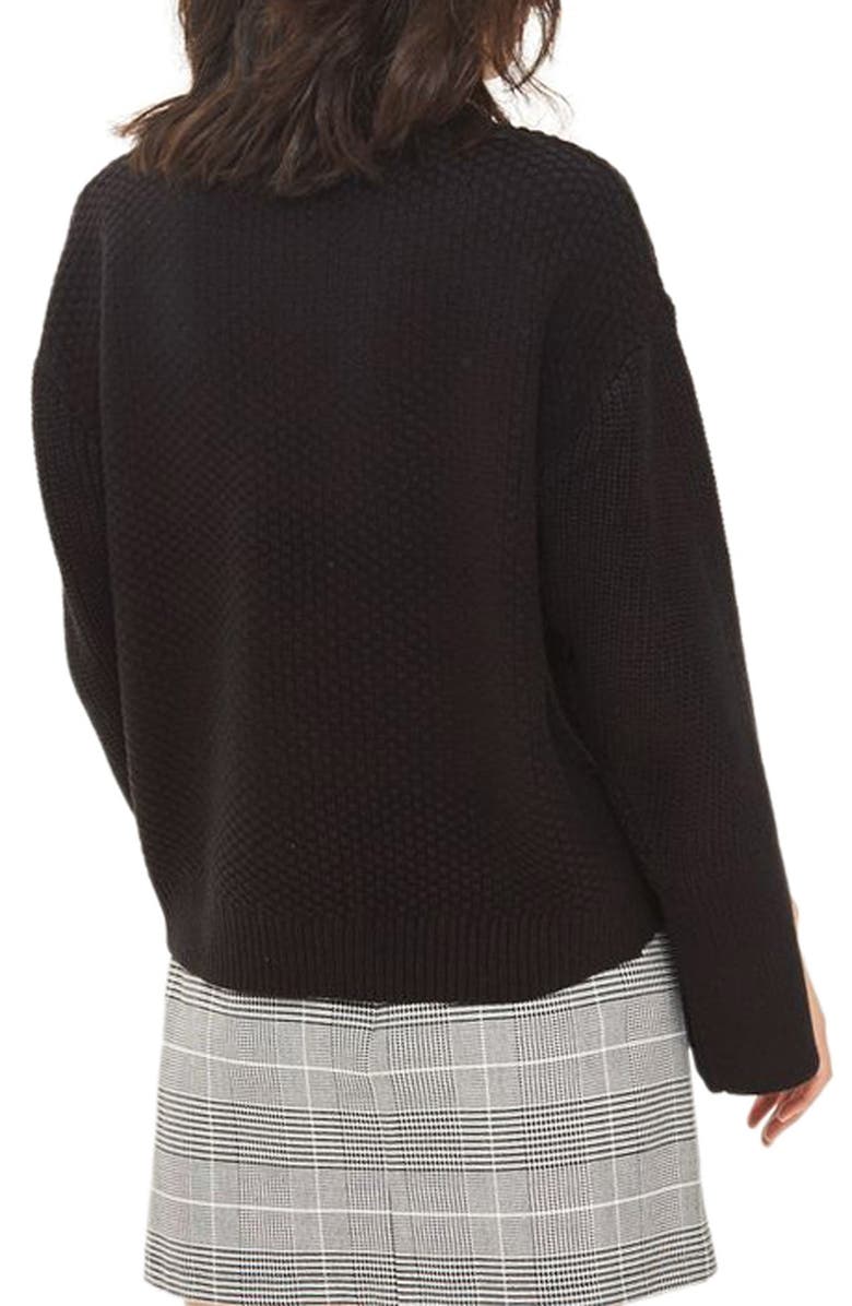 Topshop Wide Sleeve Sweater, Alternate, color,