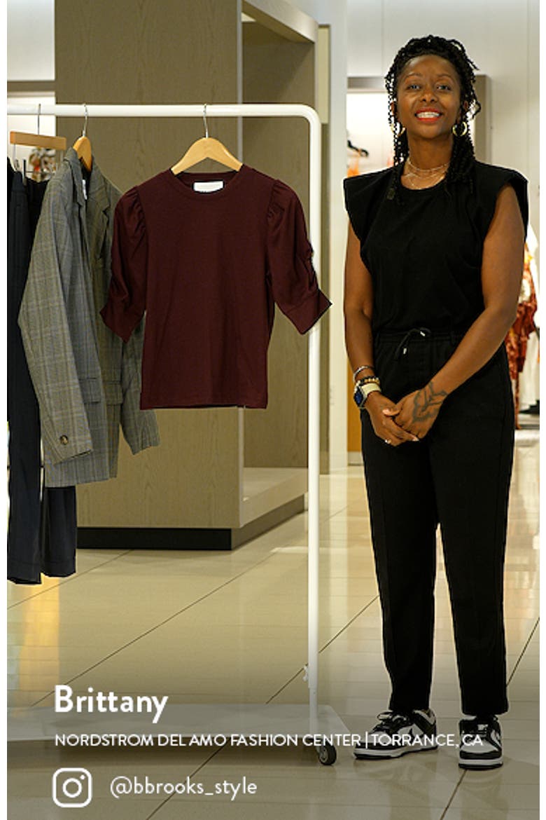 Frankie Puff Sleeve Organic Cotton Knit Top video